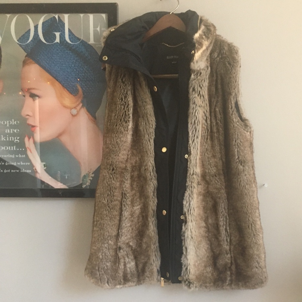 Faux Fur Ellen Tracy Vest